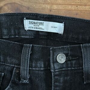 Levi Strauss Signature Skinny Jeans - Black